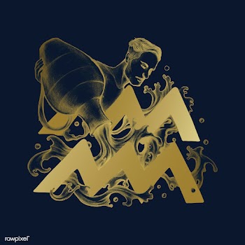 Hand drawn horoscope symbol of Aquarius illus.. | Free stock vector - 521129