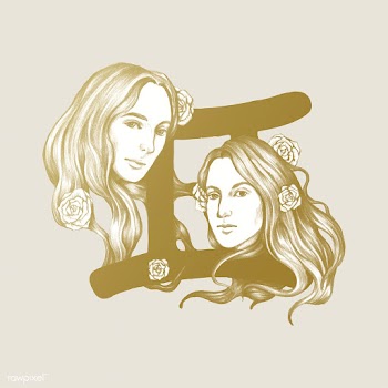 Hand drawn horoscope symbol of Gemini illustr.. | Free stock vector - 521109