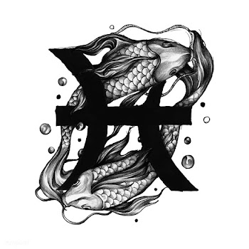 Hand drawn horoscope symbol of Pisces illustr.. | Free stock vector - 521061