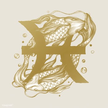 Hand drawn horoscope symbol of Pisces illustr.. | Free stock vector - 521123