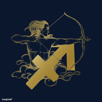 Hand drawn horoscope symbol of Sagittarius il.. | Free stock vector - 521056