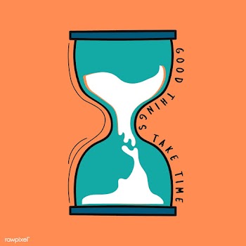Hand drawn hourglass with good things take ti.. | Free stock vector - 472240
