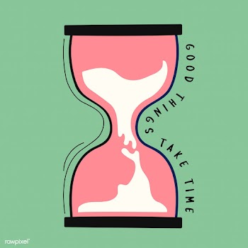Hand drawn hourglass with good things take ti.. | Free stock vector - 472265