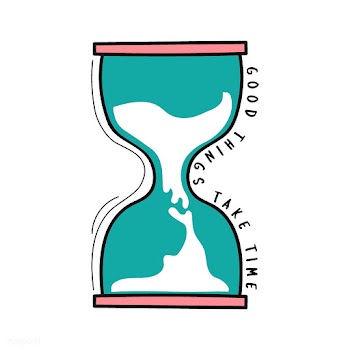 Hand drawn hourglass with good things take ti.. | Free stock vector - 472297