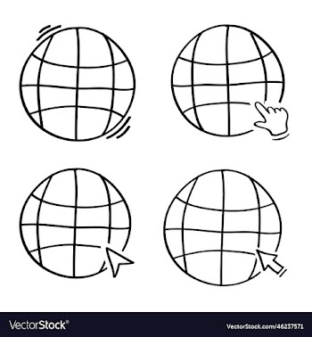 hand drawn internet icon