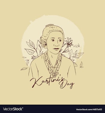 hand drawn kartinis day with floral background