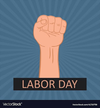 hand drawn labor day background
