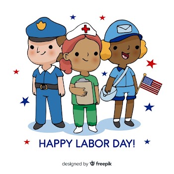 Hand drawn labor day background Free Vector