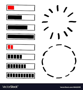 hand drawn loading process