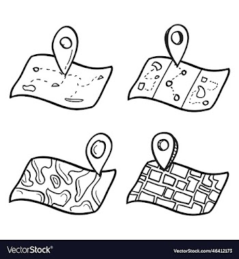 hand drawn location icon