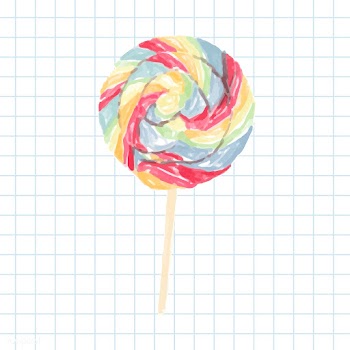 Hand drawn lollipop watercolor style | Free stock vector - 393131
