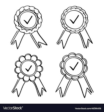 hand drawn medal icon