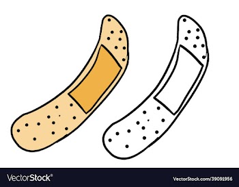 hand drawn medical bandage