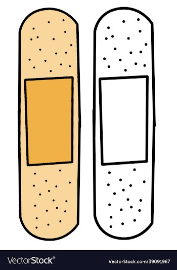 hand drawn medical bandage