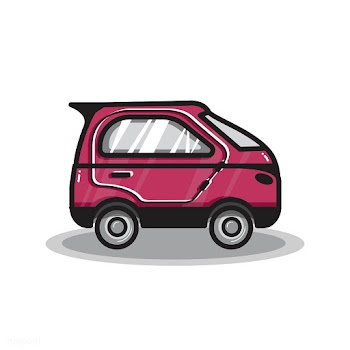 Hand drawn microcar illustration | Free stock vector - 445105