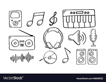 hand drawn music icon