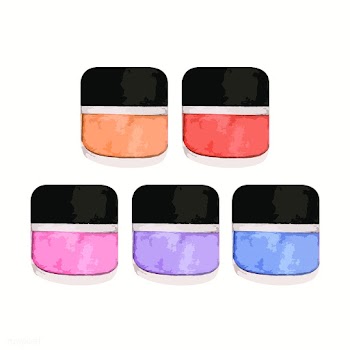 Hand drawn nail polish set | Free stock vector - 393821