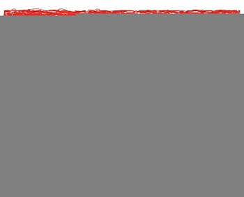 Hand drawn of flag of China in white background vector image