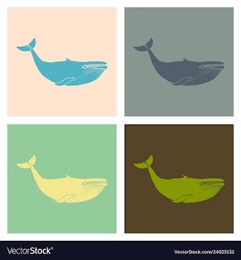 Hand drawn of humpback whale sketch detailed vector image