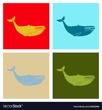 Hand drawn of humpback whale sketch detailed vector image