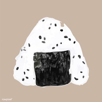 Hand drawn onigiri watercolor style | Free stock vector - 393139