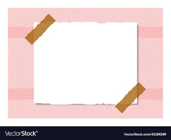 hand drawn paper note isolated on a pink texture