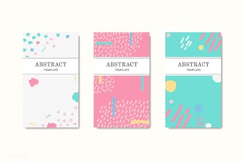 Hand drawn patterned name cards | Free stock vector - 579712