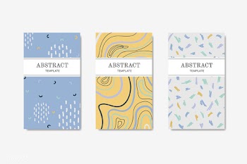 Hand drawn patterned name cards | Free stock vector - 579734