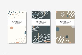 Hand drawn patterned name cards | Free stock vector - 579741