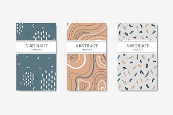 Hand drawn patterned name cards | Free stock vector - 579742