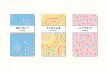 Hand drawn patterned name cards | Free stock vector - 579743