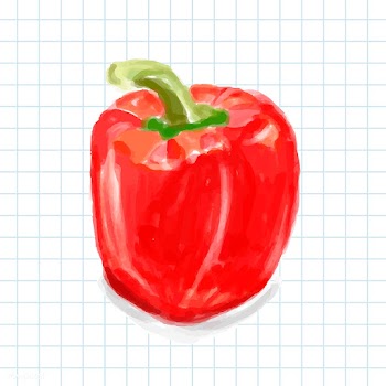 Hand drawn pepper watercolor style | Free stock vector - 393063