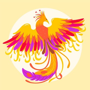Hand drawn phoenix concept Free Vector