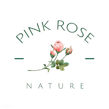 Hand drawn pink rose emblem vector | Free stock vector - 543266
