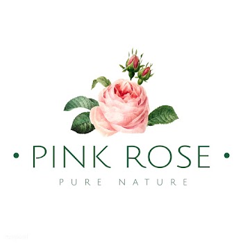Hand drawn pink rose emblem vector | Free stock vector - 543287