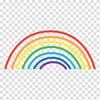 hand drawn rainbow lines - Transparent PNG & SVG vector
