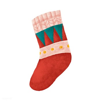 Hand drawn red Christmas stocking | Free stock vector - 488690