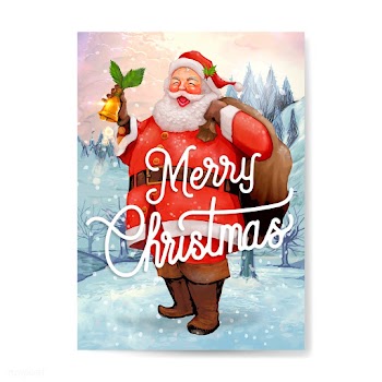 Hand drawn Santa Claus Merry Christmas greeti.. | Free stock vector - 520275