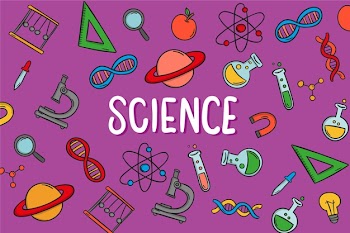 Hand-drawn science education background Free Vector