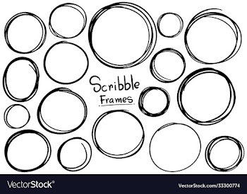 hand drawn scribble circle