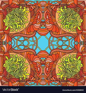 Hand-drawn seamless pattern vector image