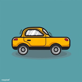 Hand drawn sedan car illustration | Free stock vector - 445125