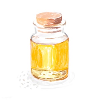 Hand drawn sesame oil watercolor style | Free stock vector - 393137