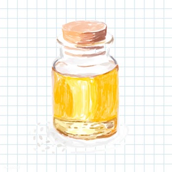 Hand drawn sesame oil watercolor style | Free stock vector - 393168