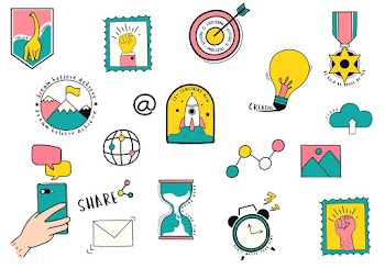 Hand drawn set of digital marketing symbols i.. | Free stock vector - 472247