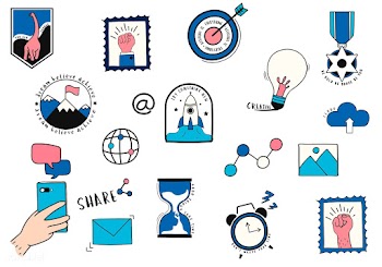 Hand drawn set of digital marketing symbols i.. | Free stock vector - 472258