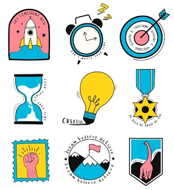 Hand drawn set of idea and business symbols i.. | Free stock vector - 472222