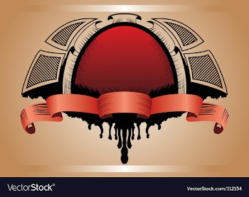 Hand-drawn shield vector image