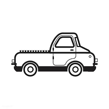 Hand drawn small truck illustration | Free stock vector - 445119