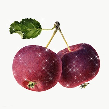 Hand drawn sparkling apples design element | Free  transparent png - 2349553